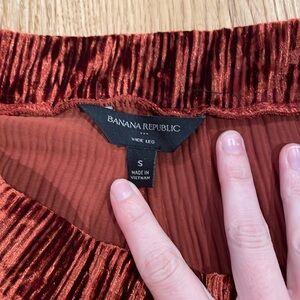 Orange wide leg pants